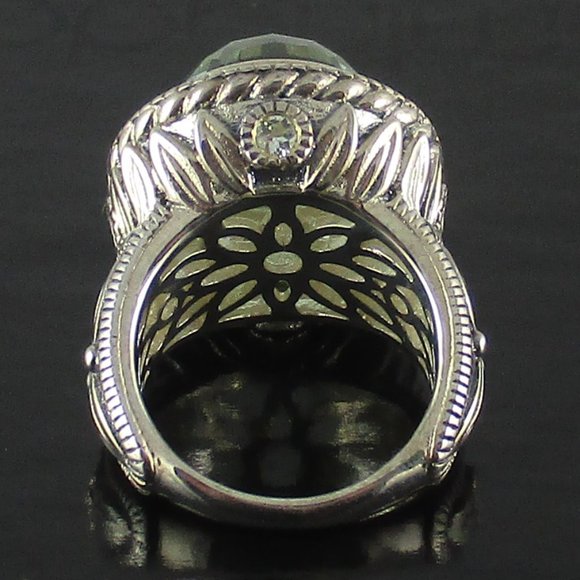 Seidengang Mint Quartz & Diamonique Ring - Picture 6 of 15